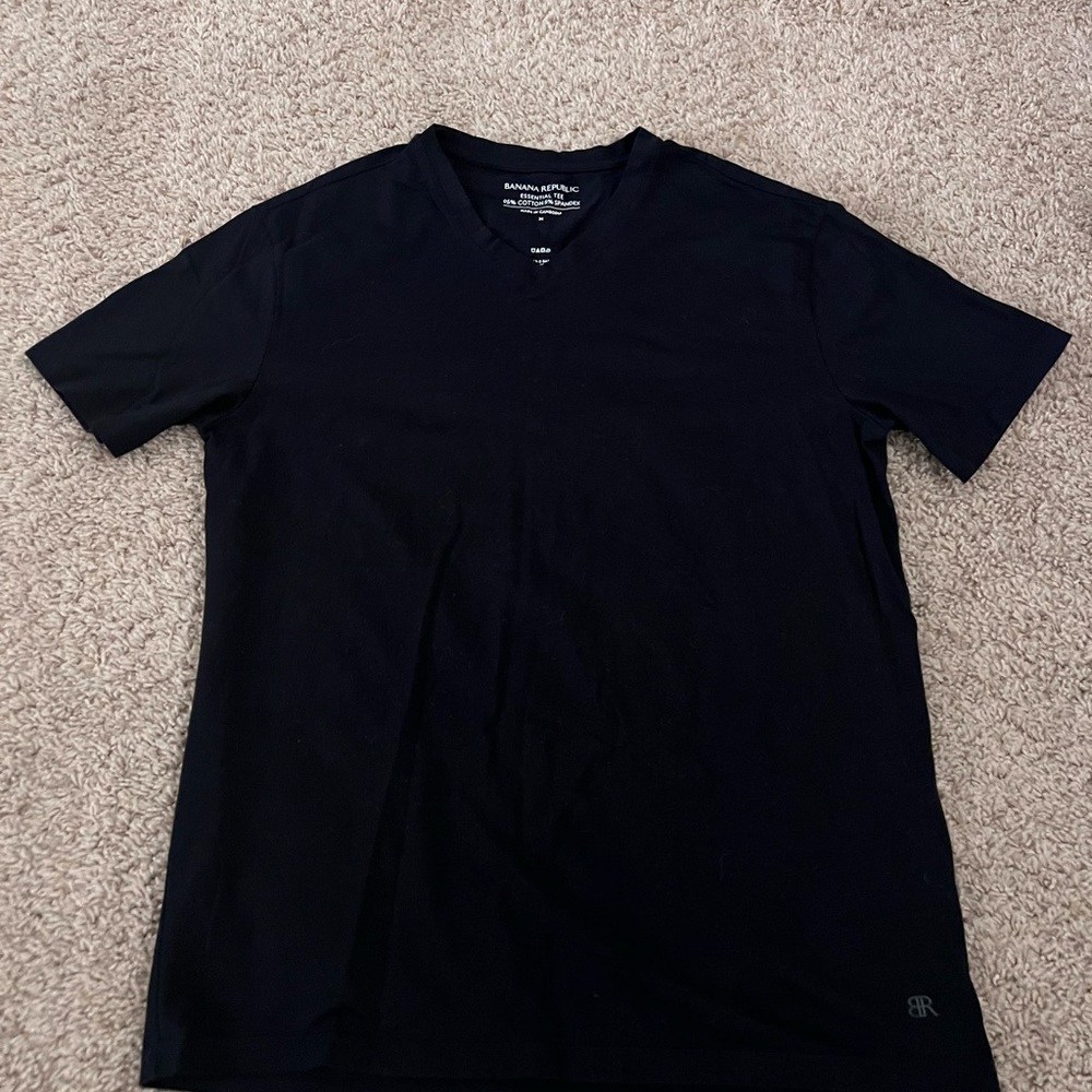 Banana Republic Women's Black Short Sleeve Tee
